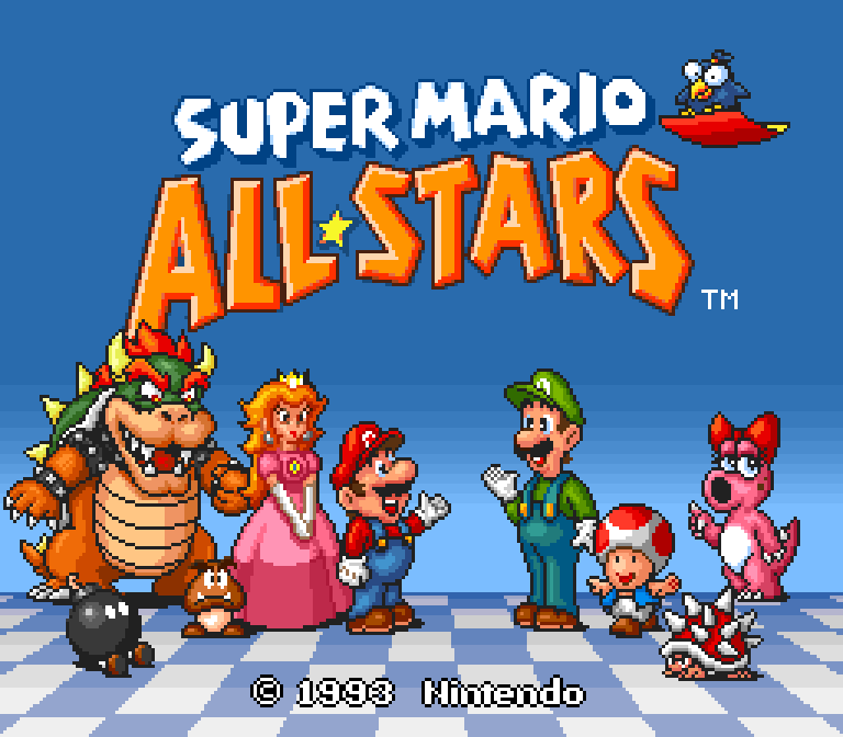 The title screen